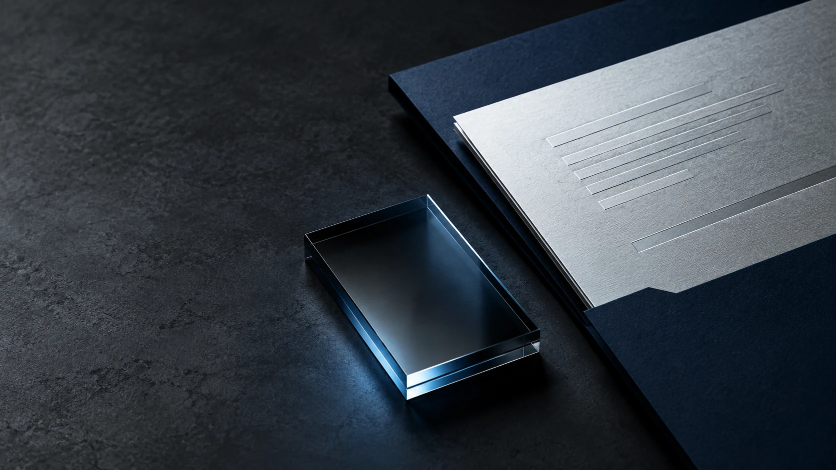 A credential document with embossed details and a glass proof seal